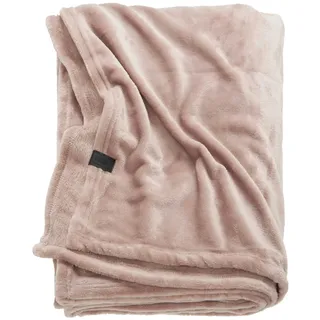 SCHÖNER WOHNEN-Kollektion Kuscheldecke SMOOTH Rose 140 x 200 cm - Rosa