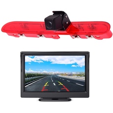 3RD Bremslicht Rückfahrkamera Rückfahrkamera mit 4,3 Zoll LCD-Monitor-Kits für Peugeot Expert 3, Traveller, Citroen Space Tourer, Jumpy3 Toyota ProAce Verso und ProAce2 2016-2019