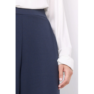Schlupfhose SOYACONCEPT "SC-SIHAM 36", Damen, Gr. M (38), N-Gr, blau (6910 navy), Milano Rib, Obermaterial: 95% Polyester, 5% Elasthan, unifarben, regular fit 7/8-Länge, Hosen Schlupfhose, Sommerhose, bequeme Culotte in 7/8 Länge und lässiger Passform, Topseller