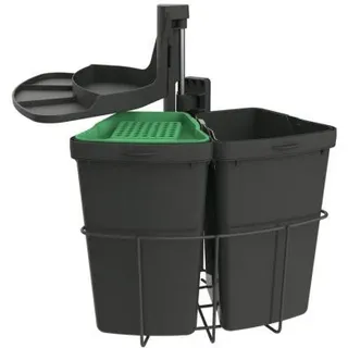 Cabbi junior 2 plus, Abfallsammler für Schwenktechnik, hellgrau
