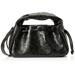 FELIPA Women's Damen Kordelzug Handtasche Clutch, SCHWARZ