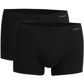 Bugatti Herren Shorts - FLEXCITY, Boxer, Pants, Stretch Cotton, Vorteilspack Schwarz M