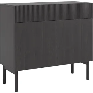 Selsey Sideboard ¦ schwarz ¦ Maße cm B: 100 H: 90,6 T: 38.0