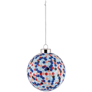 Alessi Proust AM43 3 - Design Weihnachtskugel aus mundgeblasenem Glas, Handdekoriert