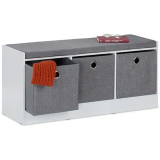 Relaxdays Polsterbank Mehrfarbig 102 x 46 x 32 cm