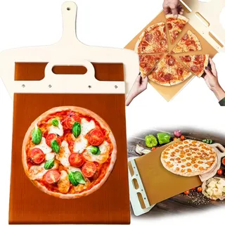 Pizza-Brot-Schaufel, Schiebe-Tablett-Schaufel, professionell, quadratisch, XXXL
