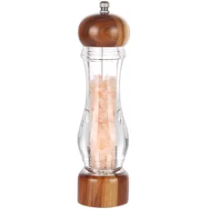 KKC salz und pfeffermühle, Küche pepper grobes salz gewürzmühle aus Acryl, hochwertigem verstellbarem salzmühle mit grinder keramik- Höhe 20CM