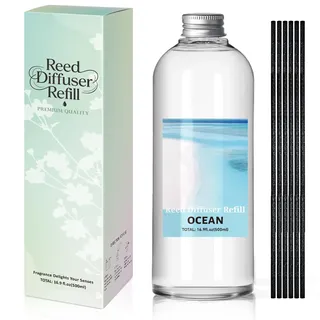 SCENTORINI Raumduft Nachfüller Ozean 500ml, Duftöl Nachfüllflasche für Diffuser – Langanhaltender Aroma Refill für Wohnzimmer, Schlafzimmer, Badezimmer