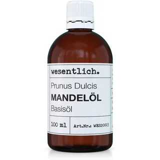 Mandelöl 100ml - 100% reines Basisöl von wesentlich. - natürliche Pflege für Haut und Haar