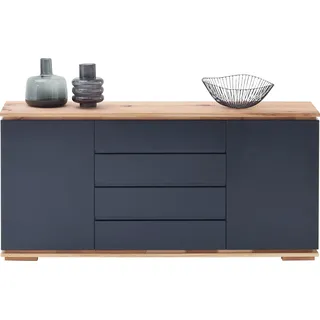 MCA Furniture Sideboard Chiaro, Schwarz, Hochglanz B:172cm H:81cm T:40cm, MDF, Massivholz, Sideboards, Sideboard, Breite ca. 172 cm,