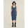 Asymmetric Zip Kleid Blau 32