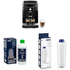 De'Longhi Magnifica S Smart ECAM 230.13.B Kaffeevollautomat mit Milchaufschäumdüse + Original EcoDecalk DLSC 500 Entkalker Wasserfilter DLSC002
