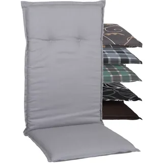 Beo Sitzkissen Gartenstuhlauflage Hochlehner Serie Barcelona AU94 hellgrau
