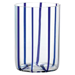 Zafferano Tumbler-Set, 6-teilig, blau, mundgeblasen, kunstvoll gefertigt - elegante Handwerkskunst für einen anspruchsvollen Tisch - Blau