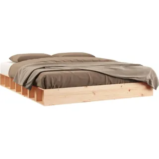 vidaXL Massivholzbett 180x200 cm - Braun