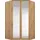 Eckkleiderschrank "Bremen", braun (eiche artisan), H:199cm T:118cm, Holzwerkstoff, Schränke, Eckkleiderschrank, mit 8 Einlegeböden