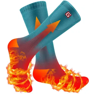 Svpro Beheizte Socken für Frauen – Wiederaufladbarer Elektrische Batteriebetriebener Warme Winter Thermosocken für Kaltes Wetter, Jagd, Camping, Wandern, Radfahren, Angeln, Skifahren