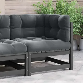 VidaXL 805717, Grau, Holz, Stoff, Polyester, 110 kg, Erwachsene & Kinder, 700 mm, 700 mm - Grau