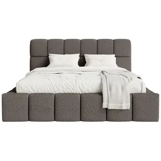 Fedve Polsterbett Lund 160x200 cm, Braun , Textil , 160x200 cm , Schlafzimmer, Betten, Polsterbetten
