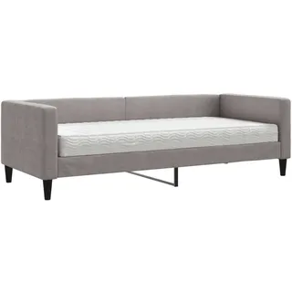 vidaXL Tagesbett mit Matratze Taupe 80x200 cm Stoff - Taupe