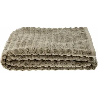 Zone Denmark Strandtuch Inu, Badetuch, Duschtuch, Badehandtuch, Handtuch, Baumwolle, Taupe, 180 x 100 cm, 28248