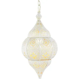 Orientalische Hängelampe Tischlampe Küchenlampe - Weiß