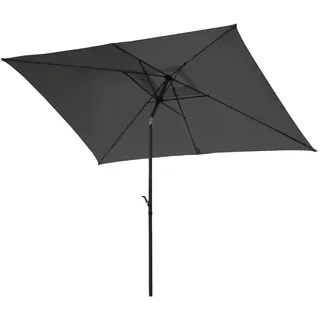 Svita Sonnenschirm rechteckig 3x2m , Dunkelgrau , Textil , 200x300 cm , Sonnenschutz, Sonnenschirme