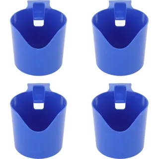 4 Stück Getränkehalter am Pool für oberirdische Pools, auslaufsicher, starker Griff, Schwimmgetränk