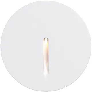 LED Einbaulampe außen Ø 7 cm IP54 3000 K Aluminium Weiß Wandlampe Einbau Leuchte