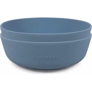 Filibabba Silicone bowl 2-pack - Powder blue