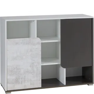 Furniture24 Kommode Bruno Sideboard mit 2 Türen Schrank Jugendzimmer