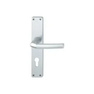 HOPPE Langschildgarnitur F1 grau/silber