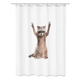 Kleine Wolke George Duschvorhang TXT Taupe, 180x200 cm