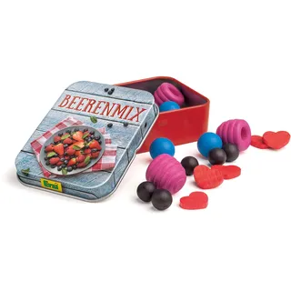Erzi 18445 Beerenmischung aus Holz in der Dose, Kaufladenartikel für Kinder, Rollenspiele