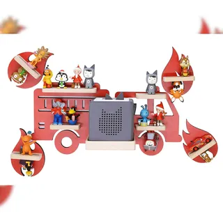 BOARTI Kinderregal Feuerwehr 47 cm rot
