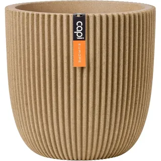 Capi Europe Blumentopf Kugel Groove NL Ø 35 cm x 34 cm Beige
