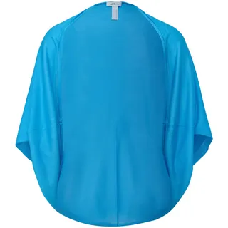 s.Oliver BLACK LABEL Damen 2150522 Poncho, BLUE GREEN 6430, 1