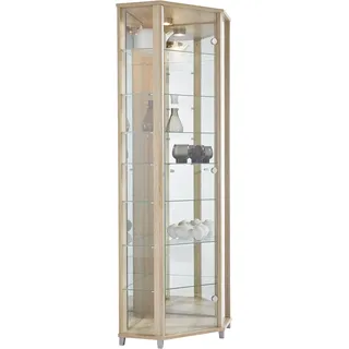 fif Möbel »TRIO Höhe ca. 172 cm, ink. Beleuchtung« Eckvitrine/Glasvitrine 1x Glastür, perfekt für Sammler, Sammlervitrine