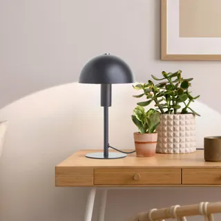 Lightbox Pilz-Tischlampe Schwarz