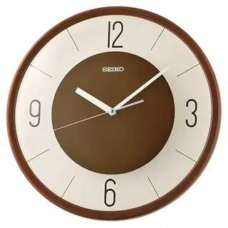 Seiko Clock Wanduhr braun
