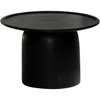 Wohnling Couchtisch Massivholz schwarz 60,0 x 60,0 x 40,0 cm