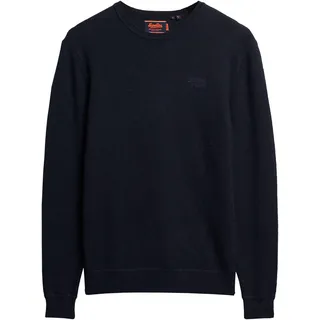 Superdry Rundhalspullover »ESSENTIAL SLIM FIT CREW JUMPER« Superdry Carbon Navy Marl S