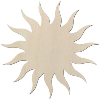 Kleenes Traumhandel - Sonne - Schlafzimmer Deko bis 60 cm Durchmesser aus Holz - Wanddeko Türdeko Kinderzimmer (30 cm, Sonne Typ1)