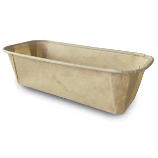 Guardini, Set mit 3 Backformen, 23 x 7 cm, Einweg, Antihaft-Backpapier, 100% recycelbar, Havanna, hergestellt in Italien, Linie Easy Bake Bio