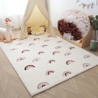 OTTO home "Regenbogen" rechteckig 20 mm Höhe weich, Pastell-Farben, modernes Design, Kinderzimmer,