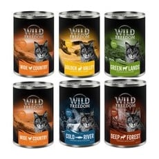 24x800g Pui, Somon, Miel, Iepure, Vânat Adult Wild Freedom Pisici