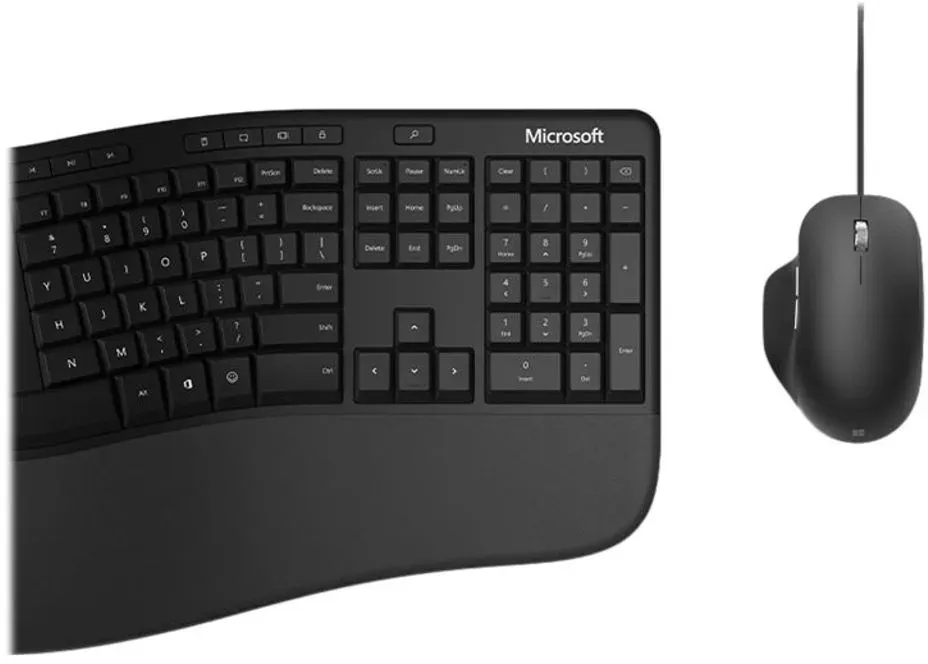 Bild von Ergonomic Desktop Tastatur Maus enthalten USB Schwarz