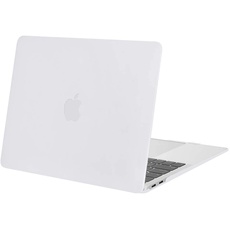 MOSISO Hülle Kompatibel mit MacBook Air 13 Zoll 2022 2021 2020 2019 2018 A2337 M1 A2179 A1932 Retina Display mit Touch ID, Schützend Plastik Hartschale Schutzhülle Cover, Weiß
