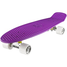 Ridge PB-27-Purple-White Skateboard, Purple/White, 69 cm