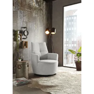 Set One by Musterring Relaxsessel »SO 1450« mit Dreh- und Wippfunktion, wahlweise mit Hocker erhältlich grau